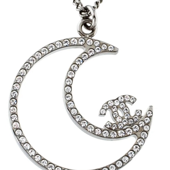 Chanel Strass CC Moon Pendant - Picture 3 of 5